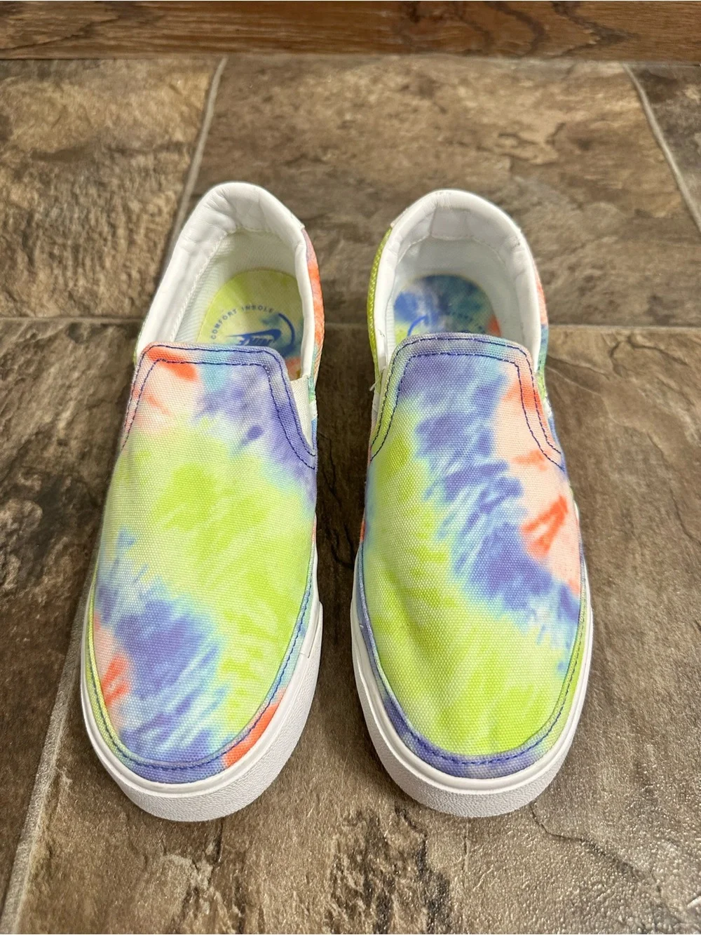 Nike Women's Court Legacy Slip-On Sneakers Tie-Dye Print